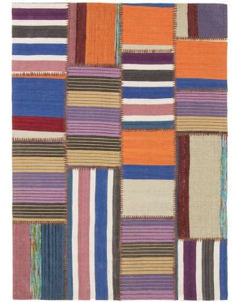 Tapis tissé à plat Kilim Patchwork