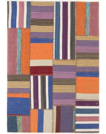 Tapis tissé à plat Kilim Patchwork