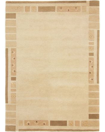 Tapis de laine Nepal Jaipur Beige