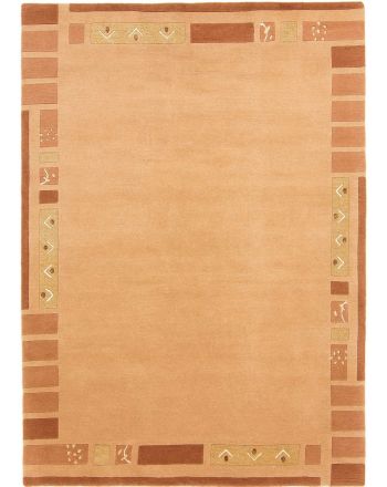 Tapis de laine Nepal Jaipur Orange