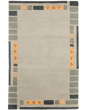 Tapis de laine Nepal Jaipur Vert