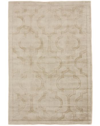 Tapis en viscose Visconti Trellis Beige