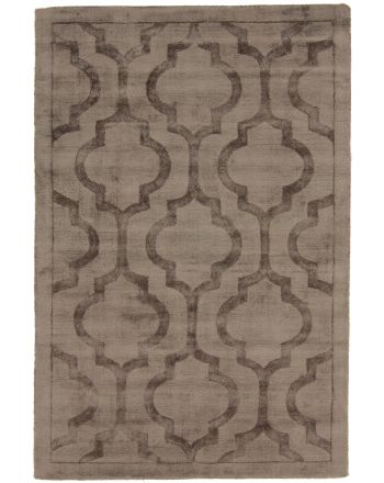 Tapis en viscose Visconti Trellis Gris