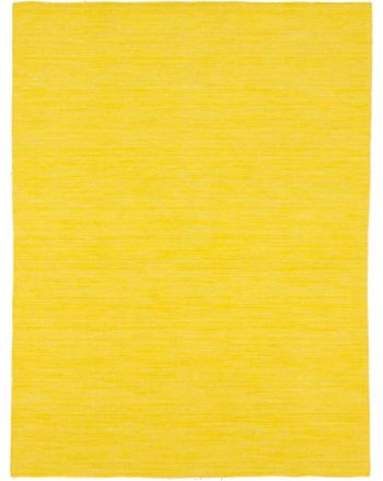 Tapis tissé à plat Kilim Loom Jaune