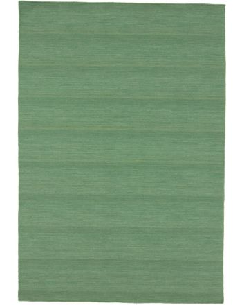 Tapis tissé à plat Kilim Loom Vert