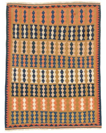 Tapis tissé à plat Kilim Qashqai