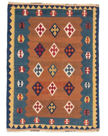 Tapis tissé à plat Kilim Qashqai