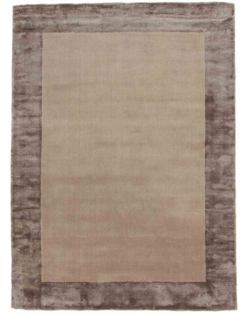 Tapis en viscose Visconti Border Beige