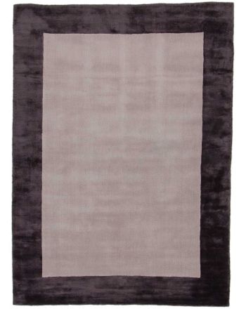 Tapis en viscose Visconti Border Gris