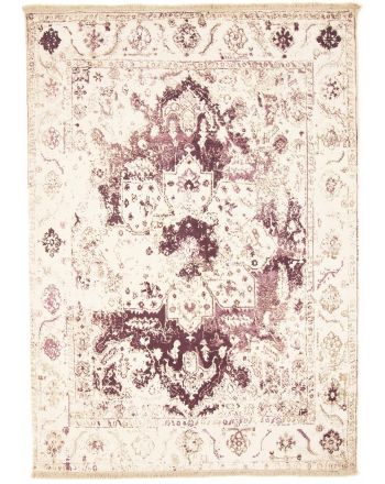 Tapis en viscose Visconti rare Mauve