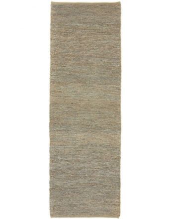 Tapis tissé à plat Kilim Jute couloir Gris
