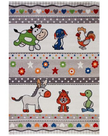 Tapis enfant Zoo Beige