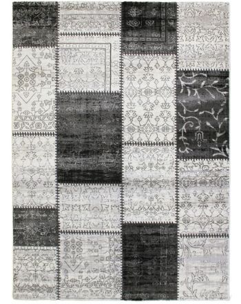 Tapis Patchwork Gris