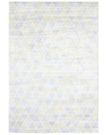 Tapis Geo Bleu