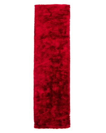 Tapis à poils longs Breeze couloir Rouge