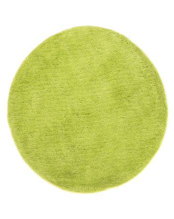 Tapis à poils longs Softly ronde Vert