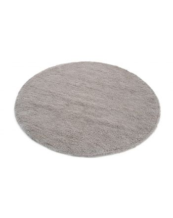 Tapis à poils longs Softly ronde Argent