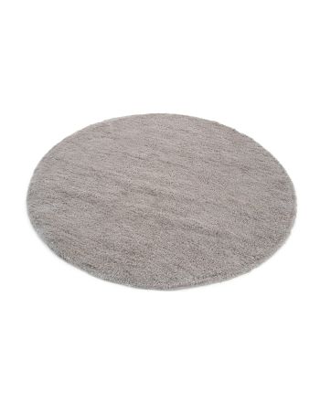 Tapis à poils longs Softly ronde Argent