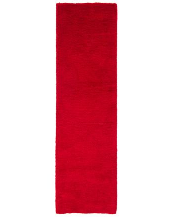 Tapis à poils longs Softly couloir Rouge