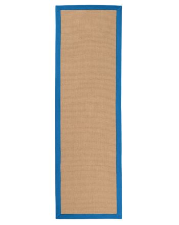 Tapis couloir Sisal Bleu