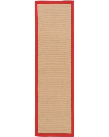 Tapis couloir Sisal Rouge
