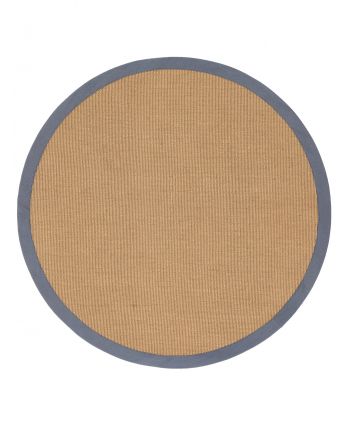 Tapis Sisal ronde Gris