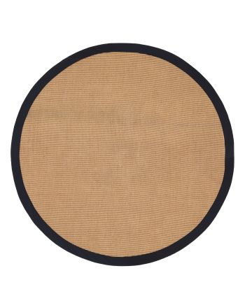 Tapis Sisal ronde Noir