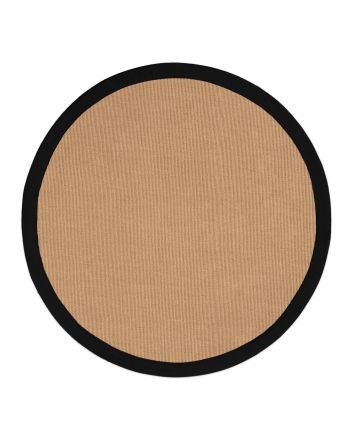 Tapis Sisal ronde Schwarz