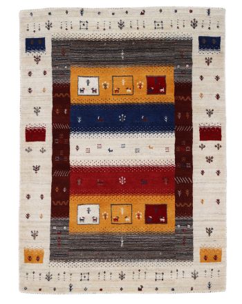 Tapis de laine Gabbeh Soni Multicouleur