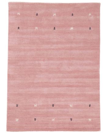 Tapis de laine Gabbeh Uni Rose