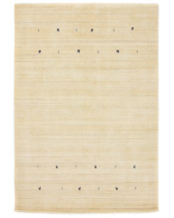 Tapis de laine Gabbeh Uni Blanc