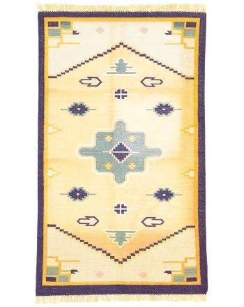 Tapis tissé à plat Kilim India