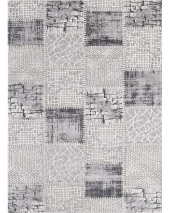 Tapis Patchwork Gris