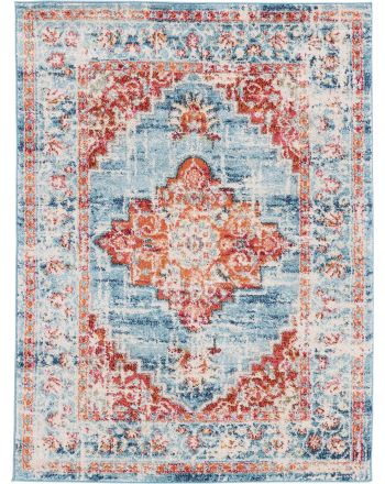 Tapis Vintage Zafira Bleu