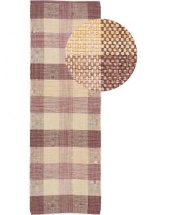 Tapis tissé à plat Kilim Ella couloir Beige