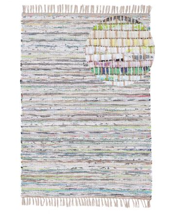 Tapis tissé à plat Kilim Chindi Beige