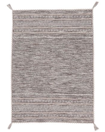 Tapis tissé à plat Kilim Azizi Beige