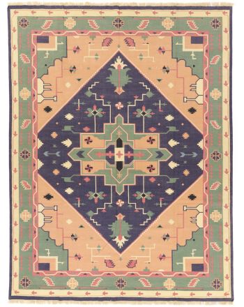 Tapis tissé à plat Kilim India