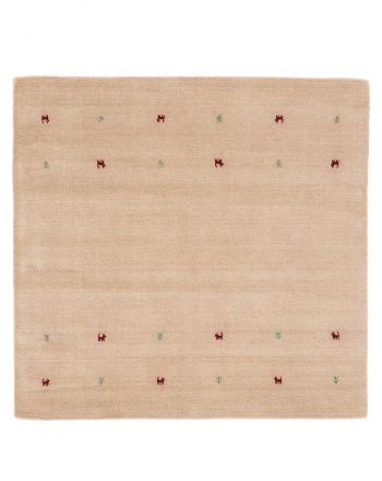 Tapis de laine Gabbeh Uni Beige