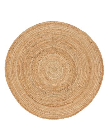 Tapis de Jute Nele ronde Beige