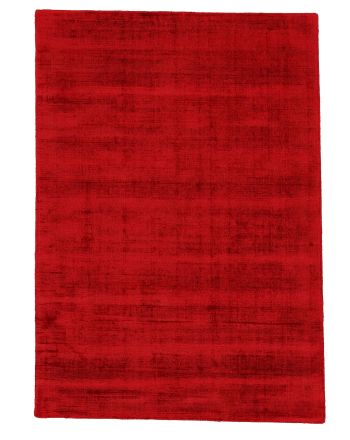 Tapis en viscose Ava Rouge