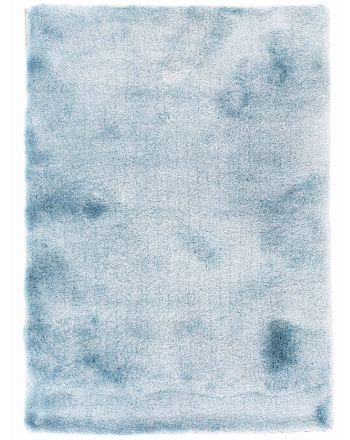 Tapis à poils longs Breeze Bleu clair