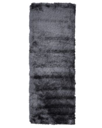 Tapis à poils longs Breeze couloir Gris foncé