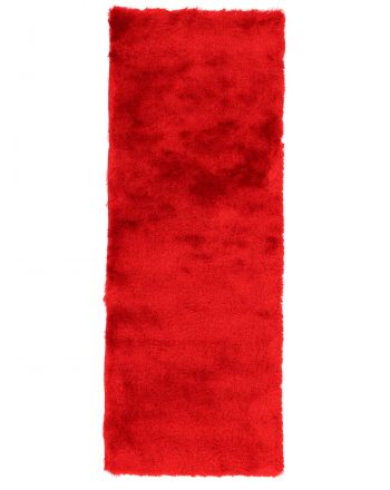 Tapis à poils longs Breeze couloir Rouge