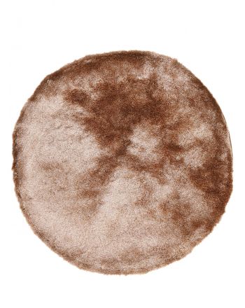 Tapis à poils longs Breeze ronde Beige