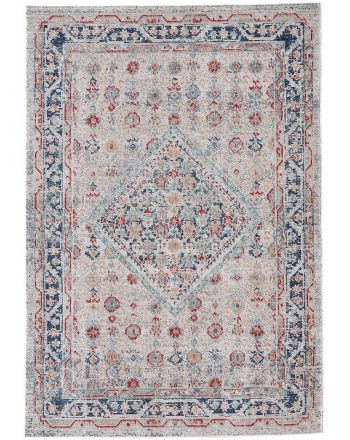 Tapis tissé à plat Noah Gris clair