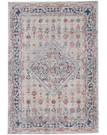 Tapis tissé à plat Noah Gris clair