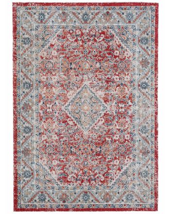 Tapis tissé à plat Noah Rouge