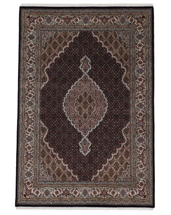 Tapis Tabriz Mahi Noir