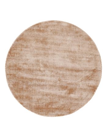 Tapis en viscose rond Ava Beige